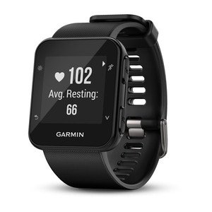 FORERUNNER 35 Schwarz mit Silikon-Armband Schwarz