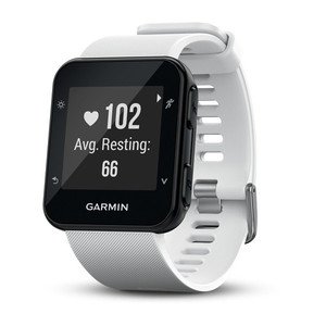 FORERUNNER 35 Schwarz mit Silikon-Armband Weiss