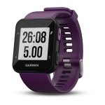 FORERUNNER 30 Schwarz/Violett mit Silikon-Armband Violett