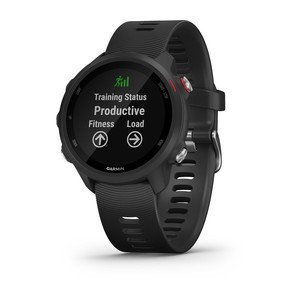 FORERUNNER 245 MUSIC Schwarz mit Schnellwechsel-Silikon-Armband 