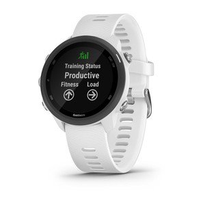 FORERUNNER 245 MUSIC Schwarz/Weiss mit Schnellwechsel-Silikon-Ar