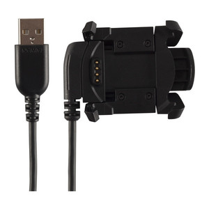 LADEKLEMME USB-A/Pogo-Pin Schwarz fuer FENIX 3/3 HR QUATIX 3 TAC