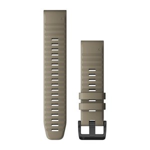 QUICKFIT-SILIKON-ARMBAND 22mm Grau Schnalle in Schiefergrau fuer