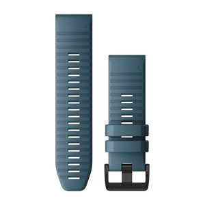 QUICKFIT-SILIKON-ARMBAND 26mm Blau Schnalle in Schiefergrau fuer