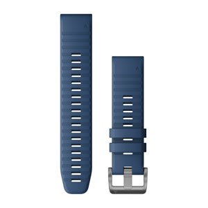 QuickFit® 22-Uhrenarmbänder, mittelblaues Silikon