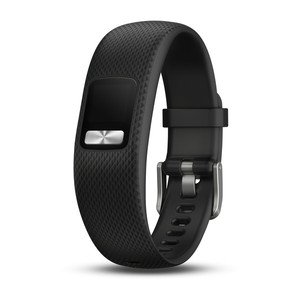 SILIKON-ARMBAND L Schwarz fuer VIVOFIT 4