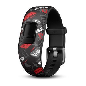 SILIKON-ARMBAND S Schwarz/Bedruckt fuer VIVOFIT JR. 2 STAR WARS