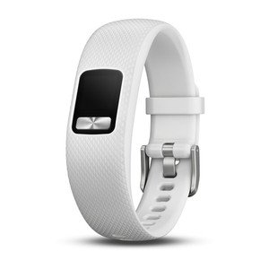 SILIKON-ARMBAND S/M Weiss fuer VIVOFIT 4