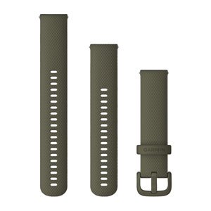 Schnellwechsel-Armbänder (20 mm), olivgelb