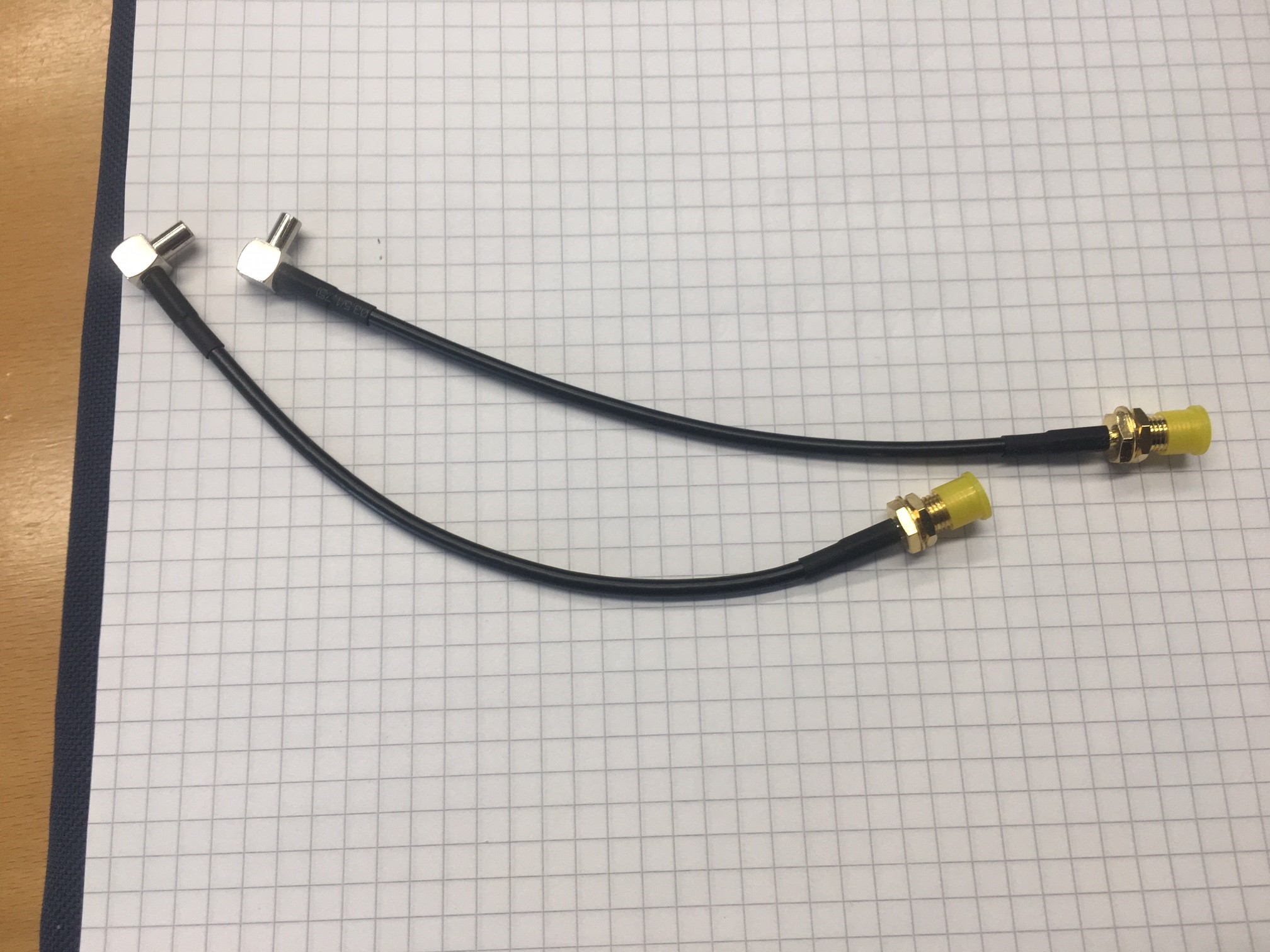 Antennen-Pigtail SMA (F) auf TS9, 15cm 2er Pack