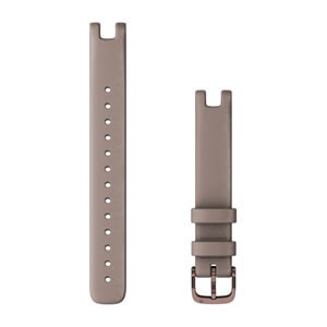 Lily-WECHSEL-ARMBAND 14 MM Italienisches Leder Taupe mit Teilen