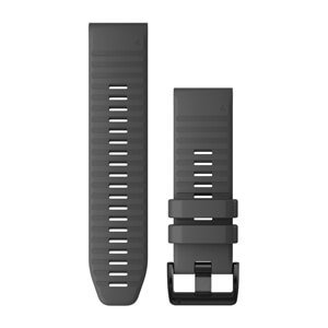 QuickFit® 26-Uhrenarmbänder, schiefergraues Silikon