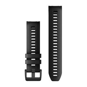 Approach® S70 — 22 mm Silikon-Wechselarmband, Schwarz mit Teilen