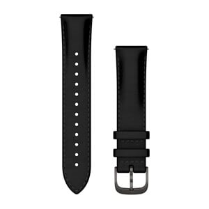 SCHNELLWECHSEL-ARMBAND 20 MM, Leder Schwarz mit Teilen in Schief