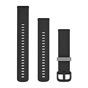 Schnellwechsel-Armband (20 MM), Silikon Schwarz