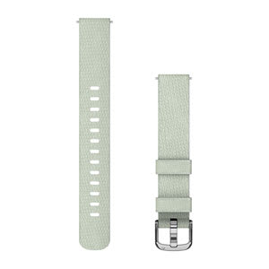 Lily® 2-Wechselarmband 14 mm, Nylon Salbeigrau, Teile in Silber