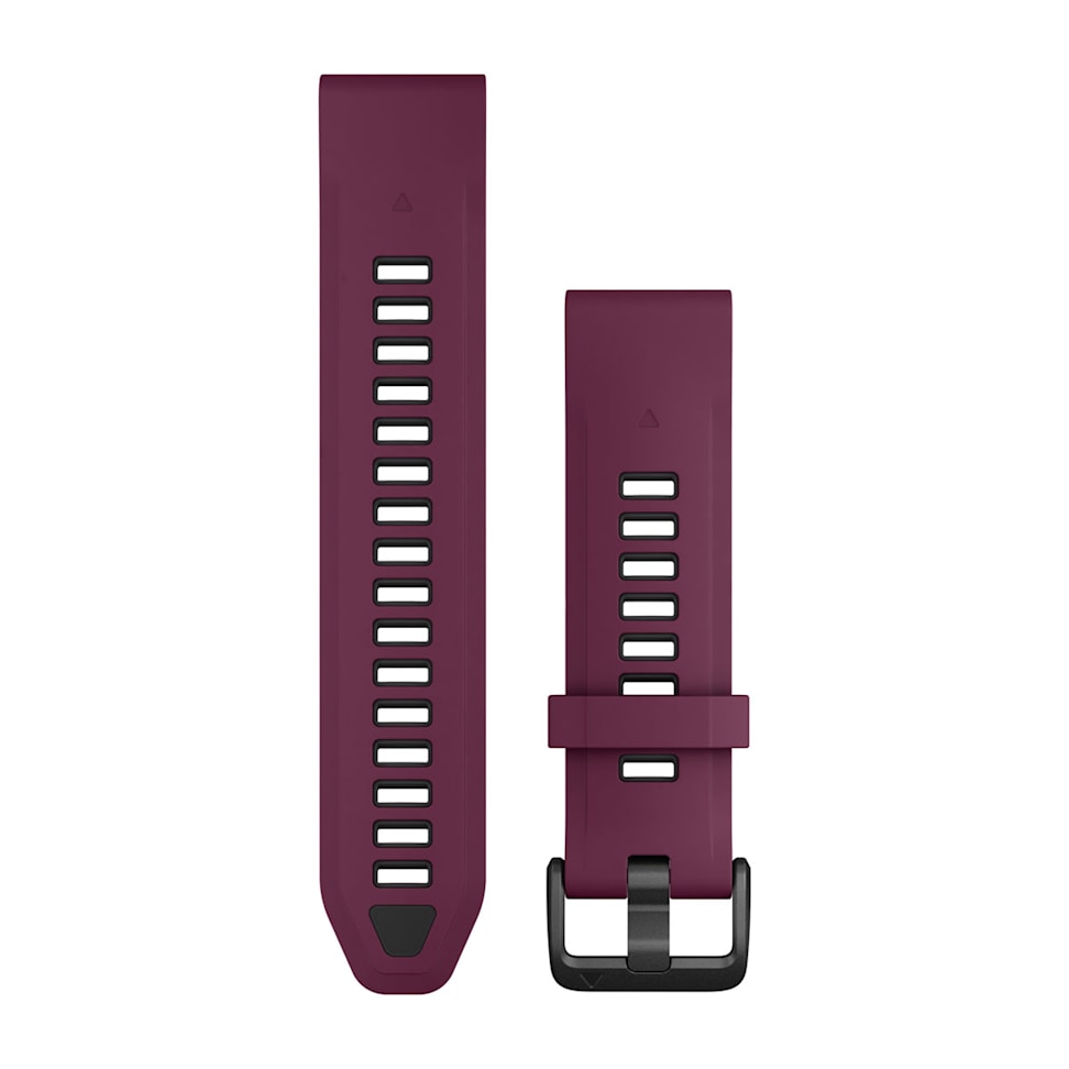 QuickFit® 20 Watch Bands, Merlot/Graphite Silicone