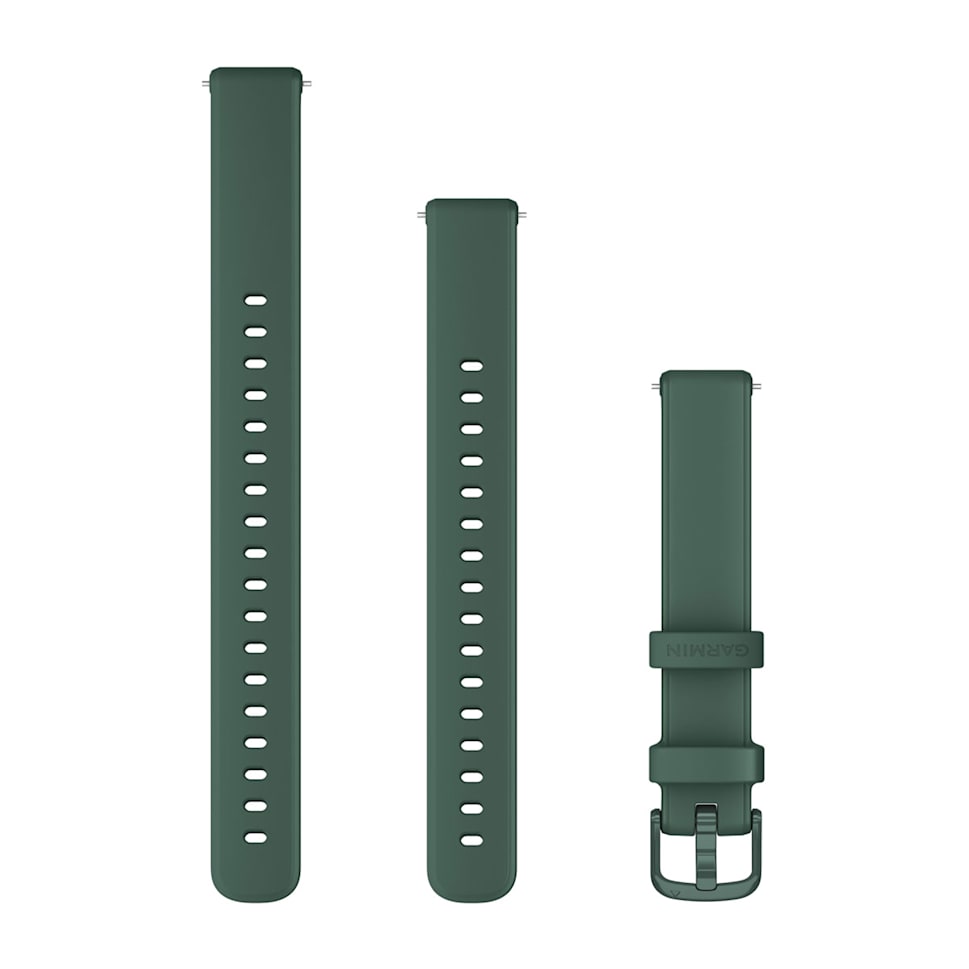 Lily® 2-Armbänder (14 mm), Silikon Jaspisgrün, Teile in Jaspisgr