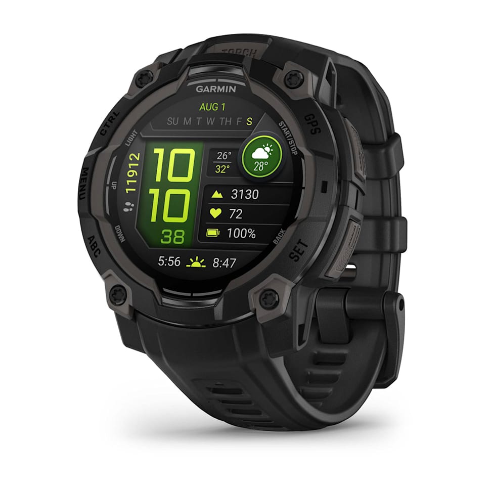 Instinct 3 – 45 mm, AMOLED, Schwarz mit Silikon-Wechselarmband 2