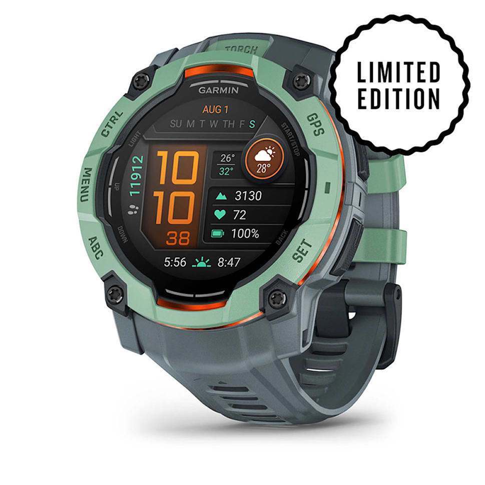 Instinct 3 – 50 mm, AMOLED, Twilight/Neo Tropic mit Silikon-Wech