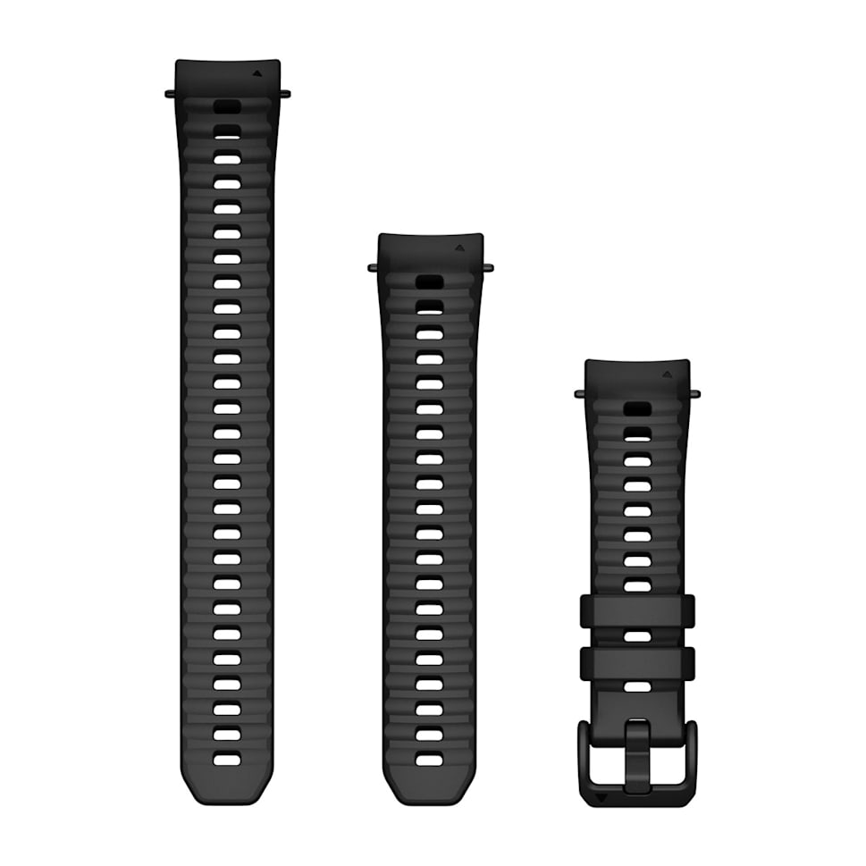20 mm Silikon-Wechselarmband (Instinct® E – 40 mm), Silikon Schw
