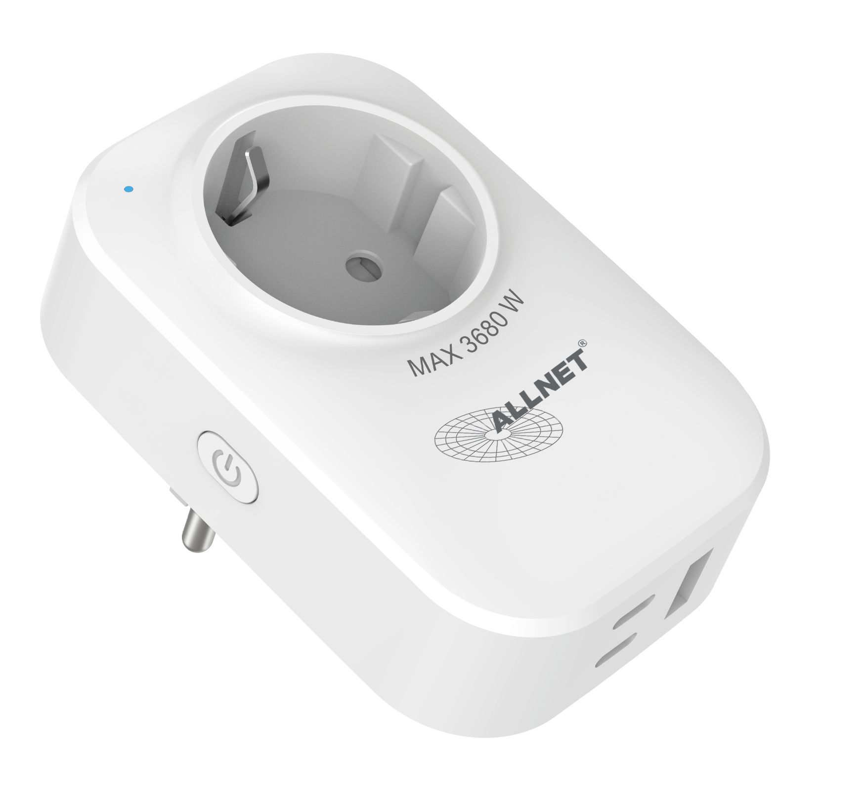 ESP32 WiFi Schaltsteckdose ALL3079 inkl. Strommessung & USB-Lade