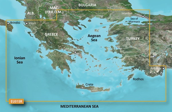 BlueChart® g3 HXEU015R - Aegean Sea & Sea of Marmara