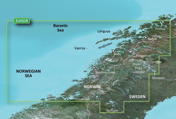 BlueChart® g3 HXEU053R - Trondheim-Tromsø