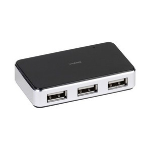 USB 2.0 HUB, 4-Port, inkl. Netzteil