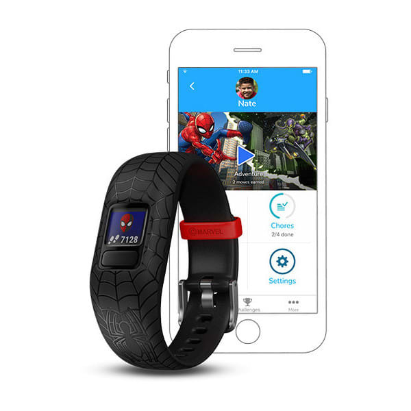 VIVOFIT JR. 2 MARVEL SPIDER-MAN Schwarz/Graviert